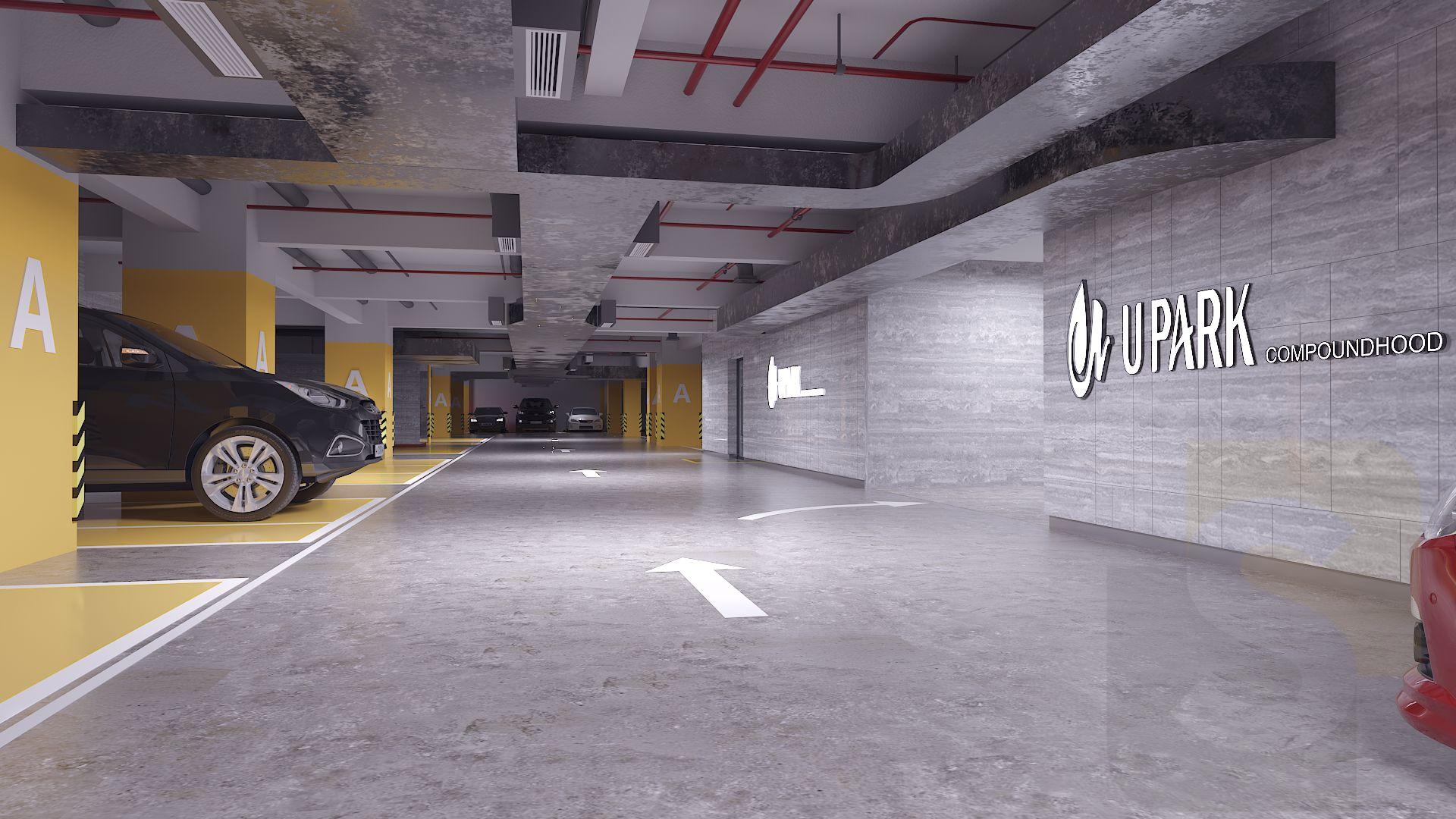 جراجات كمبوند يو بارك تحت الأرض