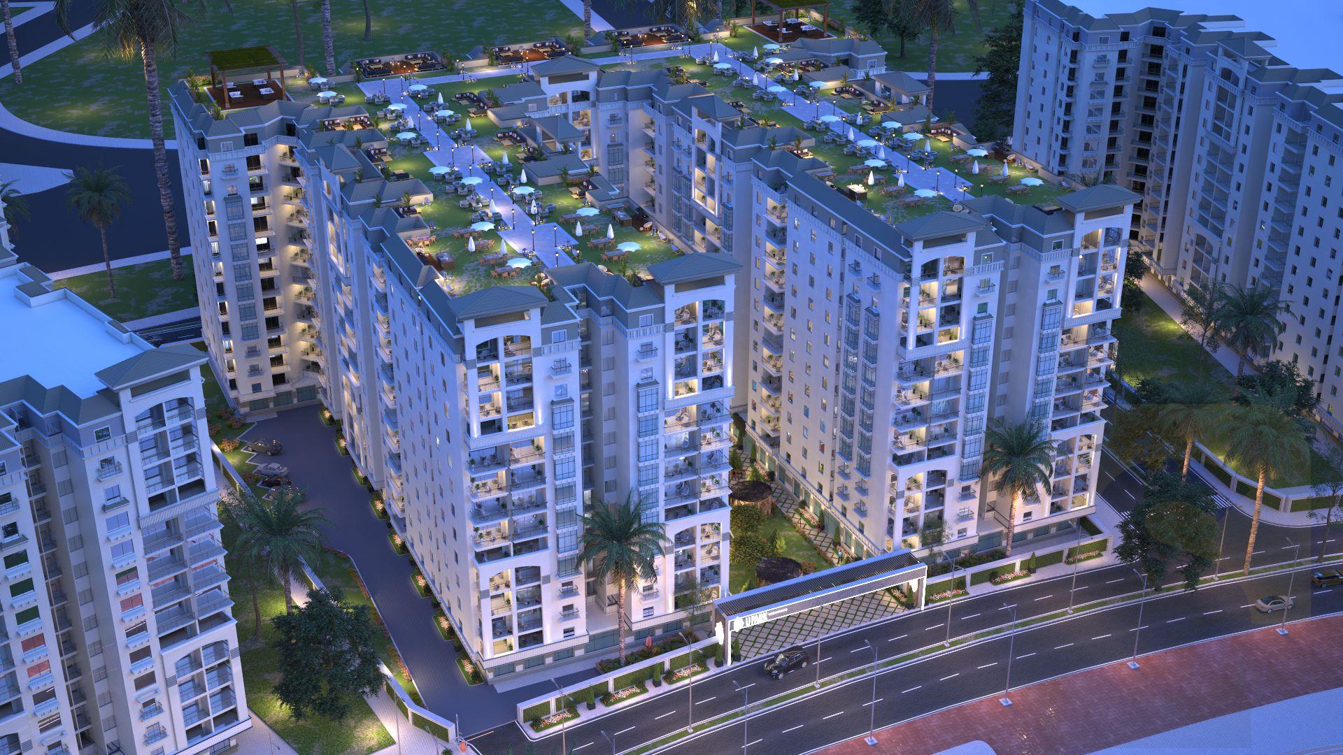 منظور عام لمشروع يو بارك U Park من شركة تشييد