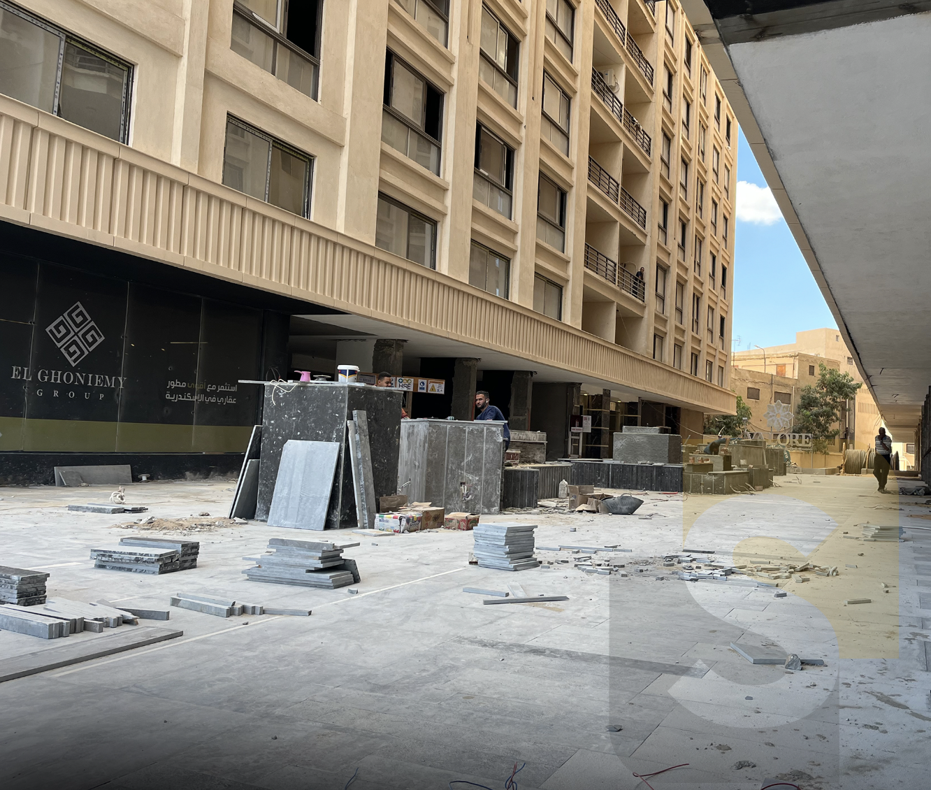 منطقة البلازا واللاند سكيب في فالوري سموحة