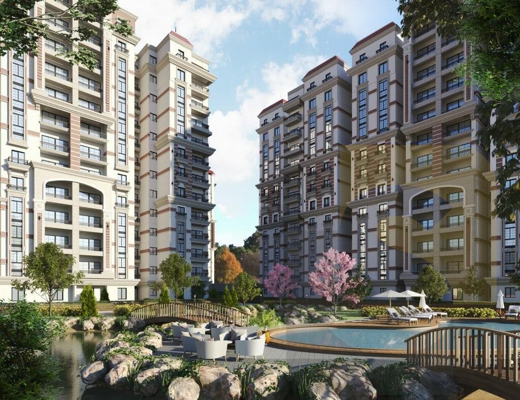 واجهة كمبوند ديفا صواري الإسكندرية الرئيسية