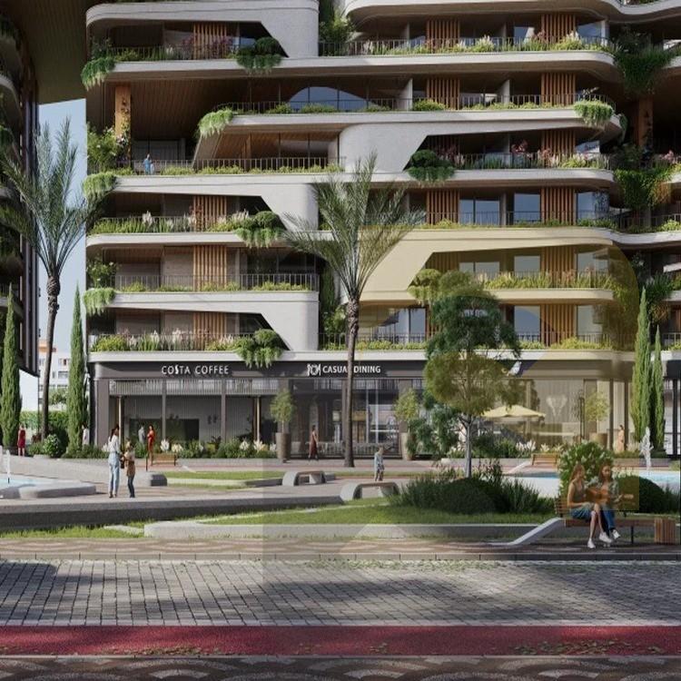 المساحات الخضراء والبحيرات الصناعية في مشروع ذا ون سموحة