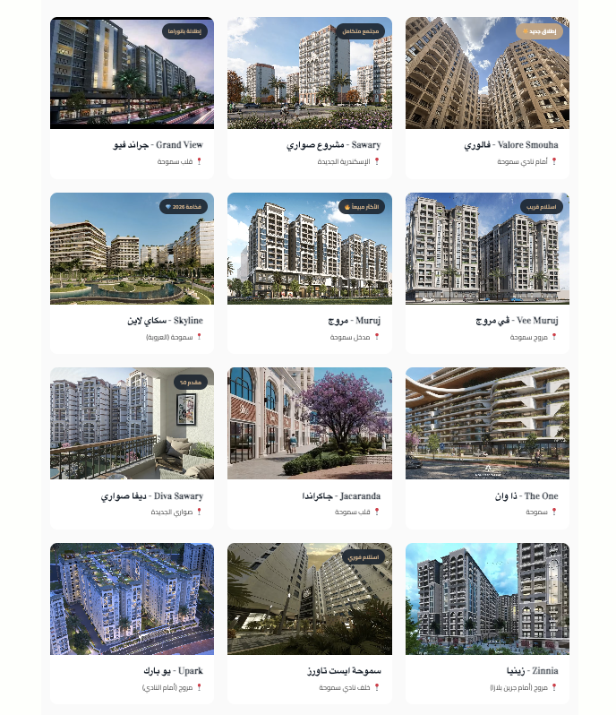 دليل مشروعات سموحة الإسكندرية 2026